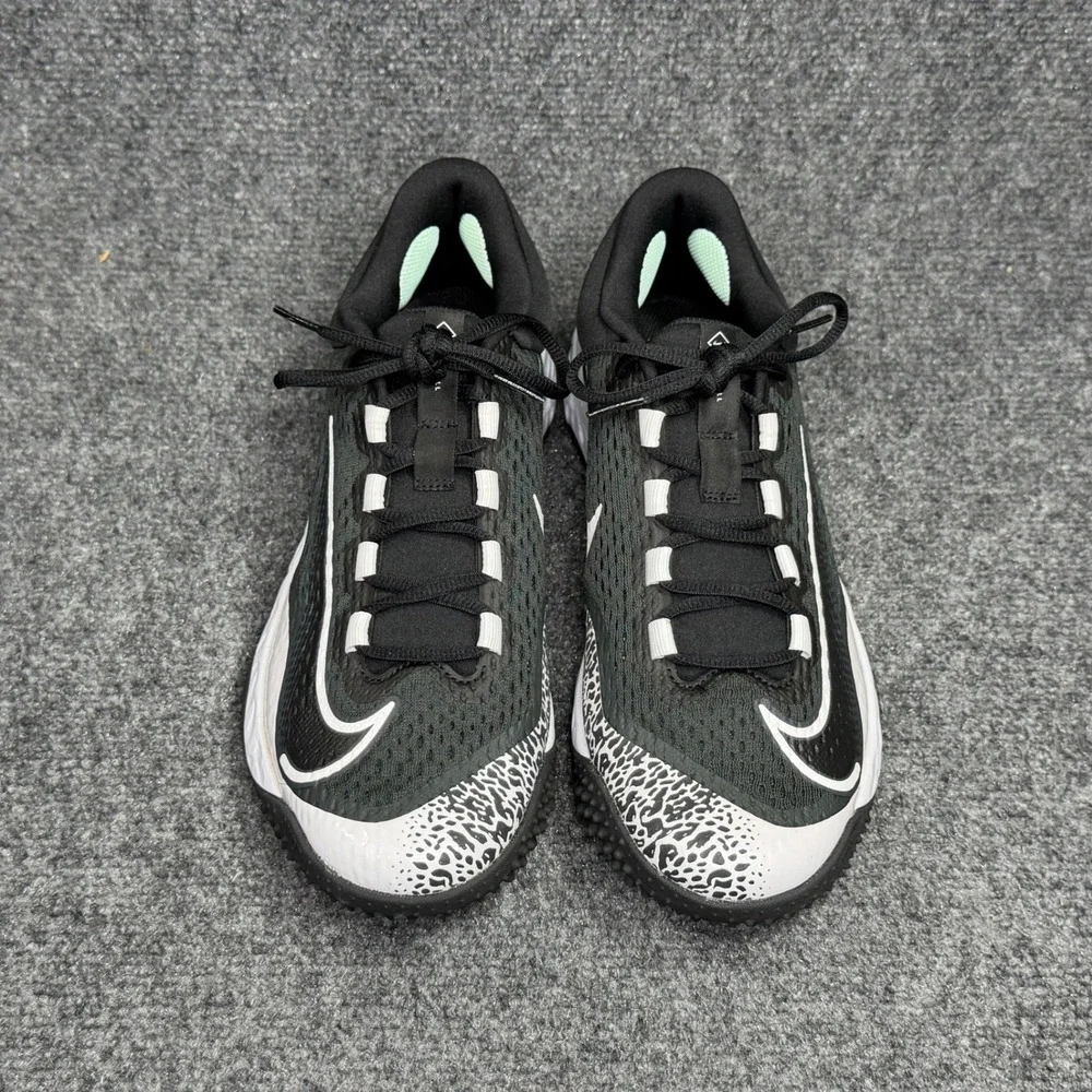 Nike Alpha Huarache Elite 4 Turf Softball Shoes Women 9.5 Black Athletic Sneaker